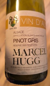 Image of wine bottle (Marcel Hugg Alsace Pinot Gris)